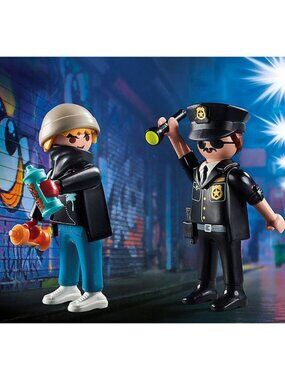 Playmobil 70822 - Duo Pack Policeman ＆ Street Artist